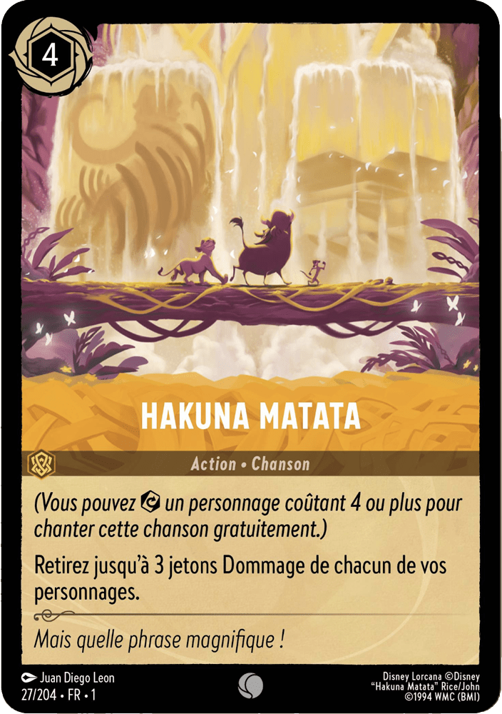 Hakuna Matata 27/204 - Lorcana S1 FR