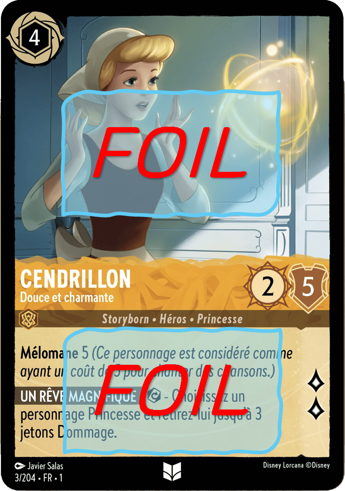Cendrillon - Douce et charmante FOIL [3/204 FR 1]