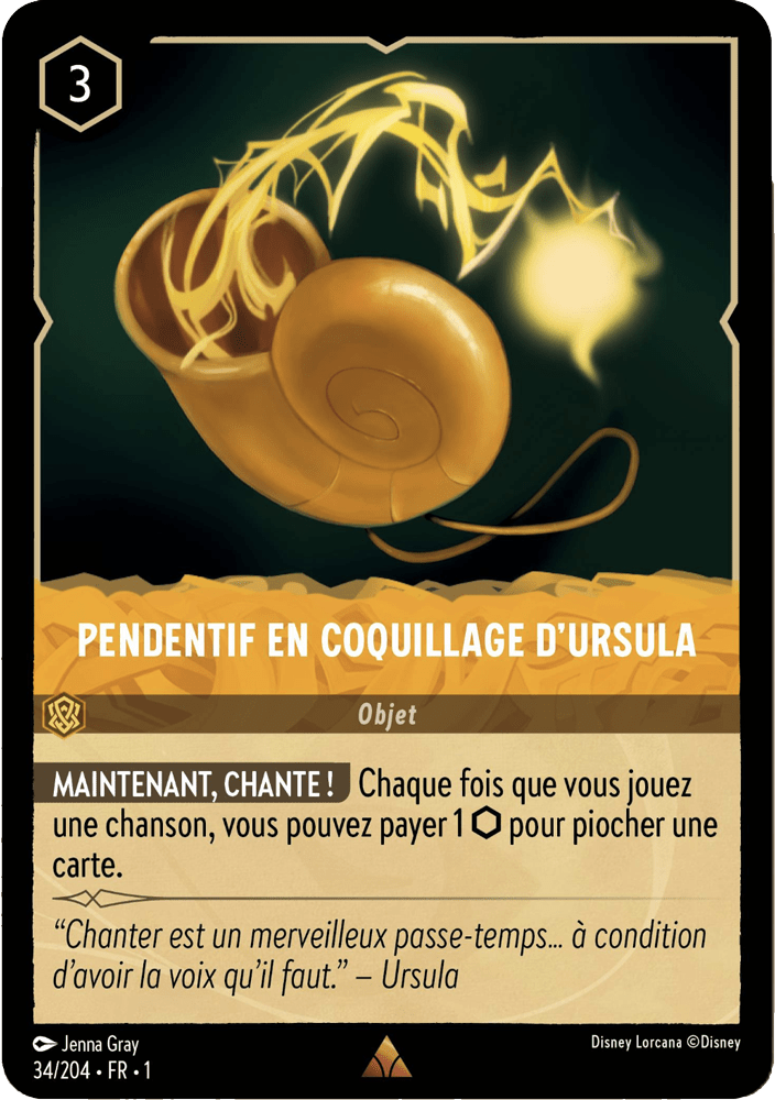 Collier coquillage dUrsula 34/204 - Lorcana S1 FR
