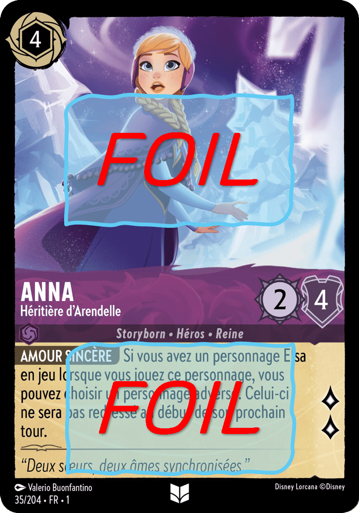 Anna - Héritière d'Arendelle FOIL [35/204 FR 1]