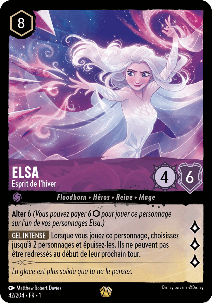 Elsa - Esprit de lhiver 42/204 - Lorcana S1 FR