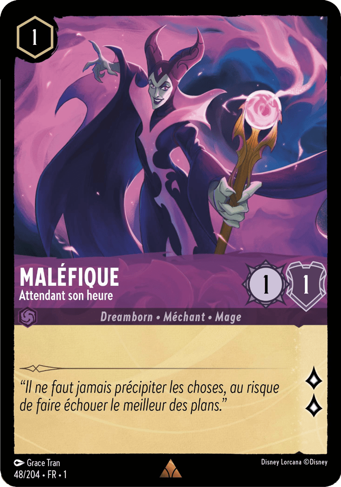 Maléfique - Attendant son heure 48/204 - Lorcana S1 FR