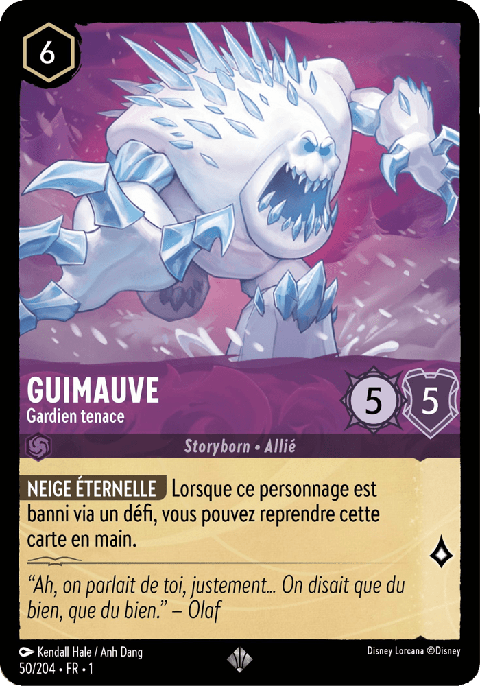 Guimauve - Gardien tenace 50/204 - Lorcana S1 FR