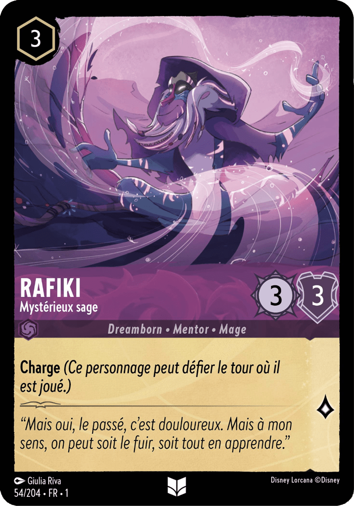 Rafiki - Mystérieux sage 54/204 - Lorcana S1 FR
