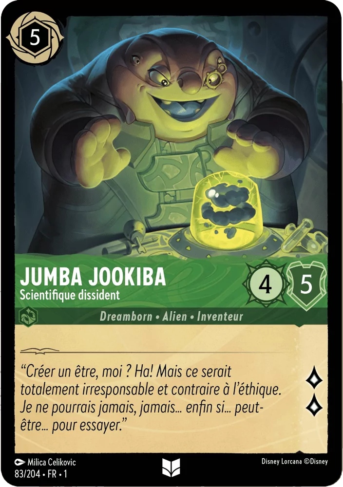 Jumba Jookiba - Scientifique dissident 83/204 - Lorcana S1 FR