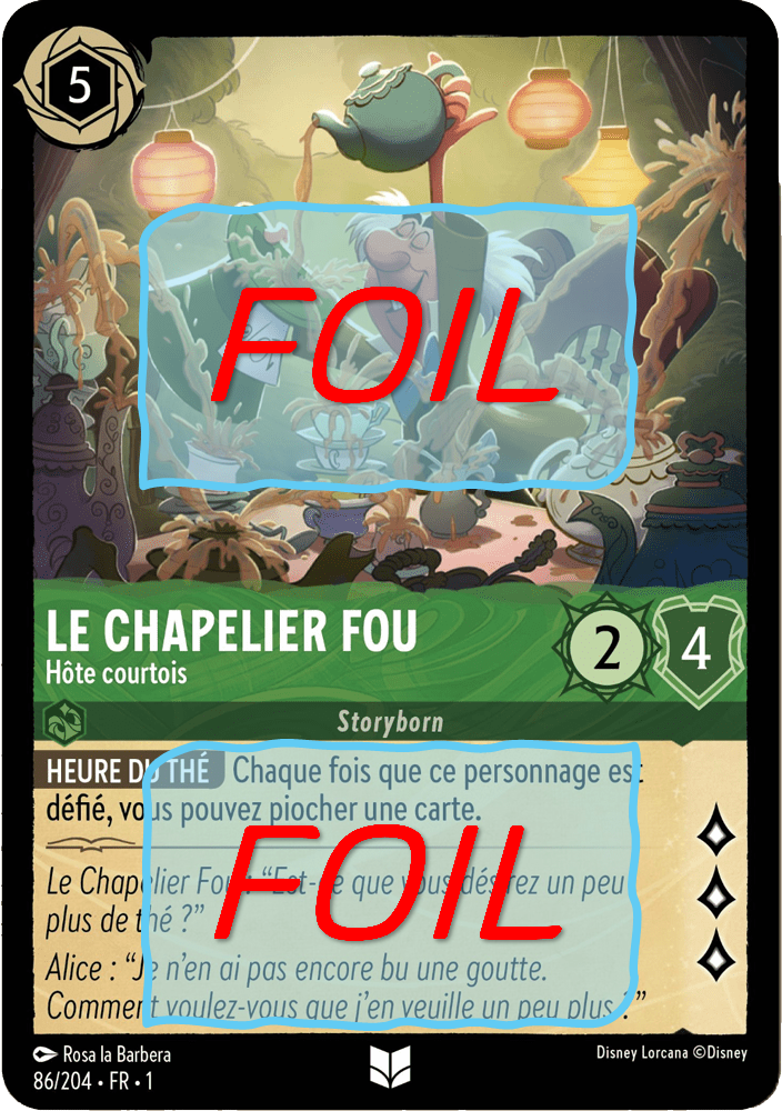Chapelier Fou - Hôte courtois FOIL [86/204 FR 1]