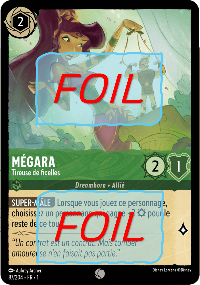 Mégara - Tireuse de ficelles FOIL [87/204 FR 1]