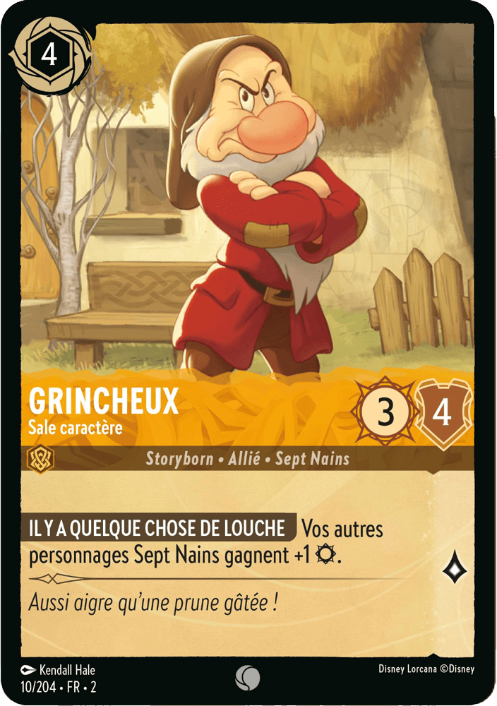 Grincheux - Mauvais caractères 10/204 - Lorcana S2 FR
