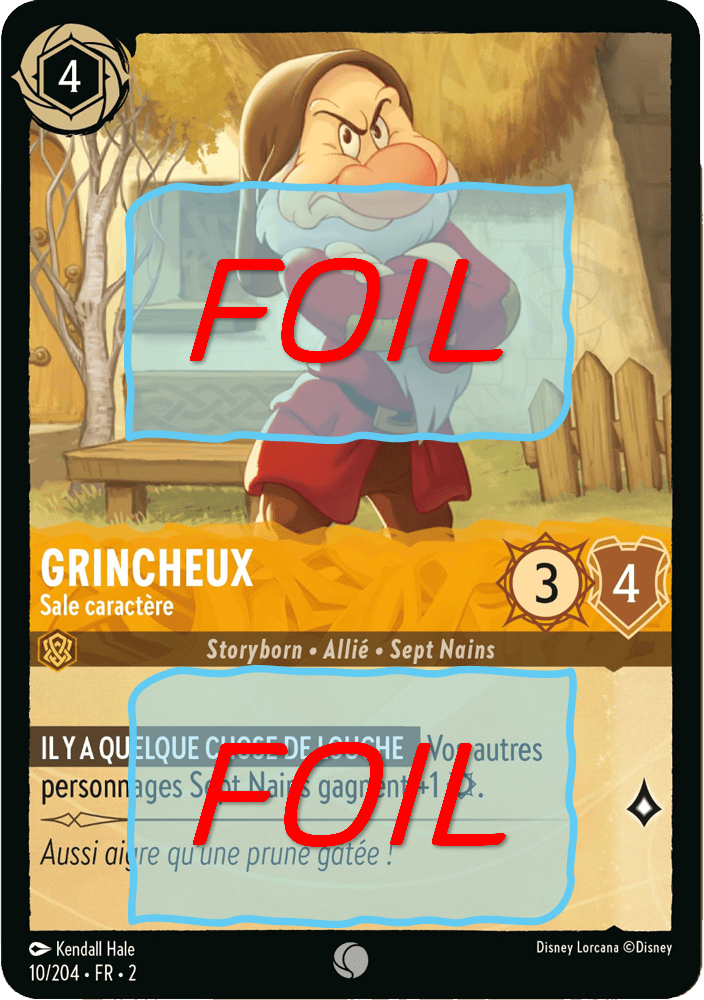 Grincheux - Sale caractère FOIL [10/204 FR 2]