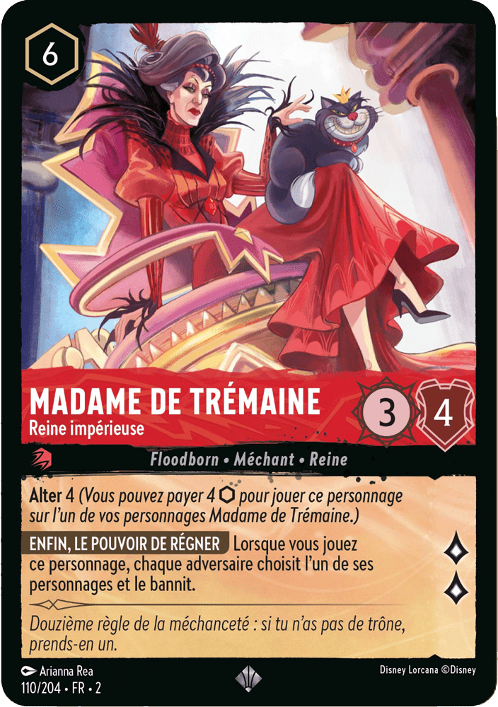 Madame de Trémaine - Reine impérieuse 110/204 - Lorcana S2 FR