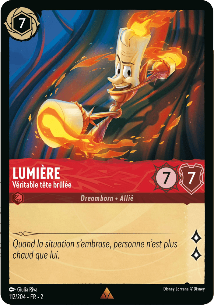 Lumière - Véritable tête brûlée 112/204 - Lorcana S2 FR