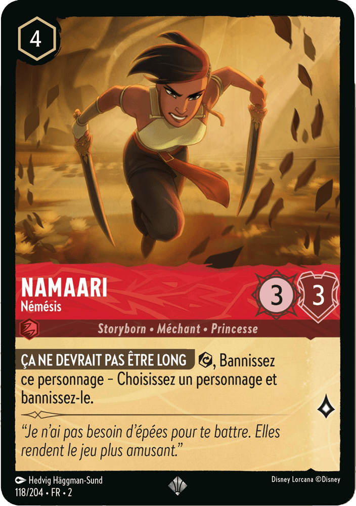 Namaari - Némésis 118/204 - Lorcana S2 FR