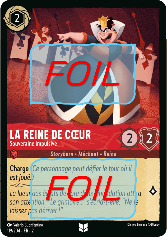 La Reine de Coeur - Souveraine impulsive FOIL [119/204 FR 2]