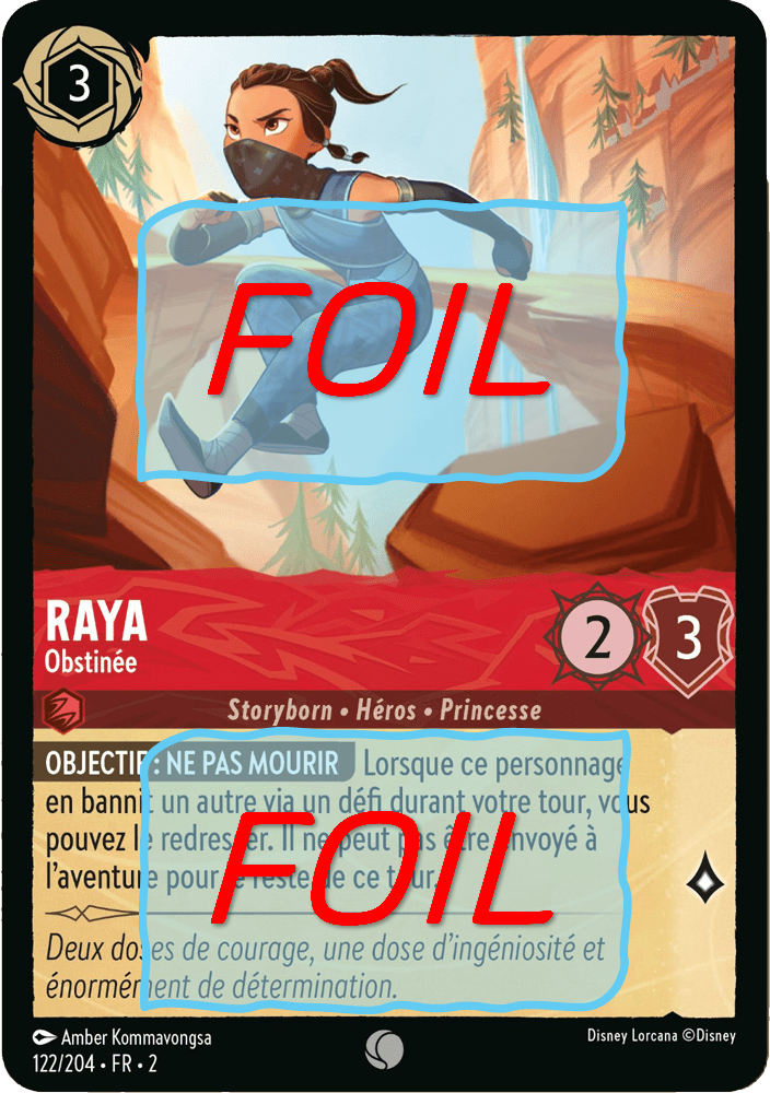 Raya - Obstinée FOIL [122/204 FR 2]