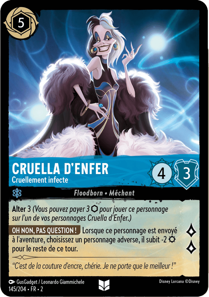 Cruella denfer - Cruellement infecte 145/204 - Lorcana S2 FR