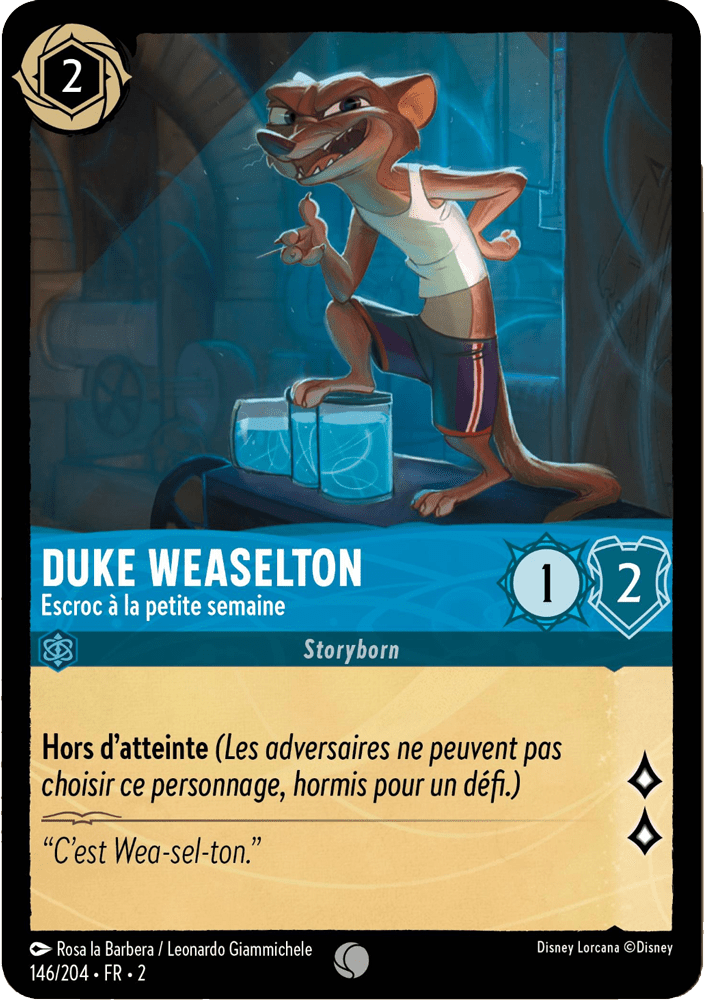 Duke Weaselton - Escroc à la petite semaine 146/204 - Lorcana S2 FR