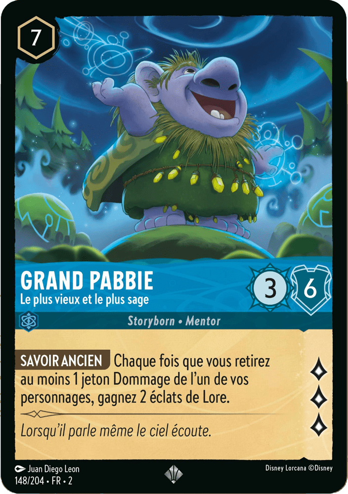 Grand Pabbie - Le plus vieux et le plus sage 148/204 - Lorcana S2 FR