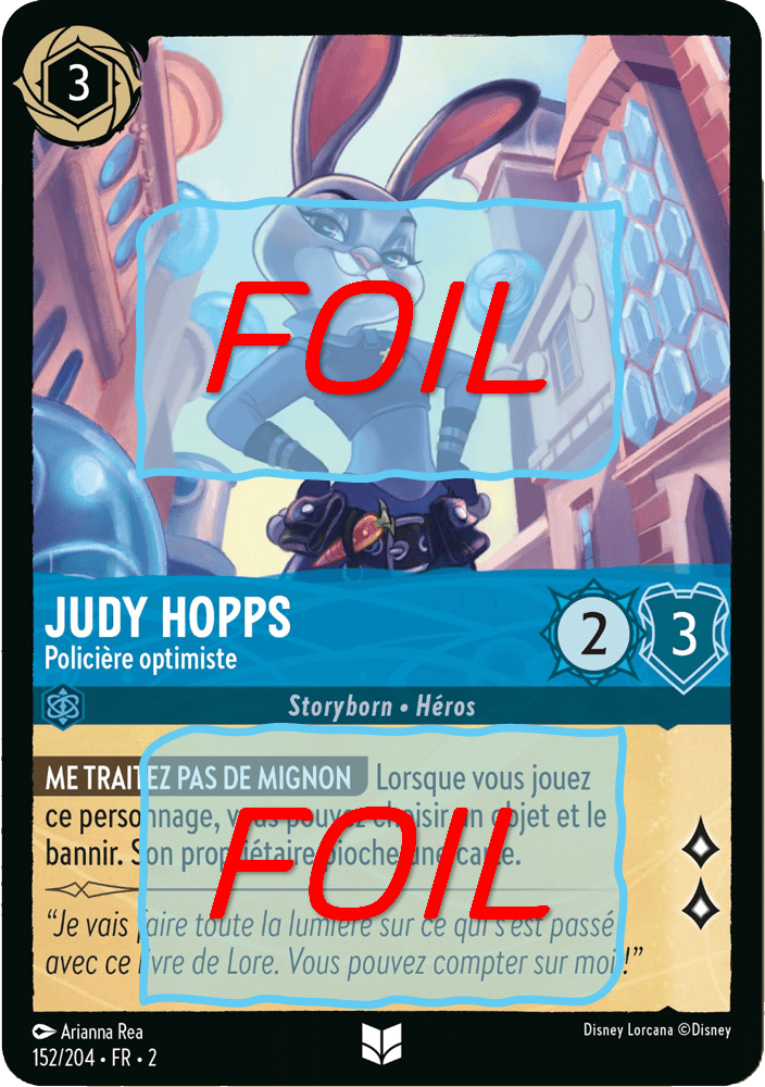 Judy Hopps - Policière optimiste FOIL [152/204 FR 2]