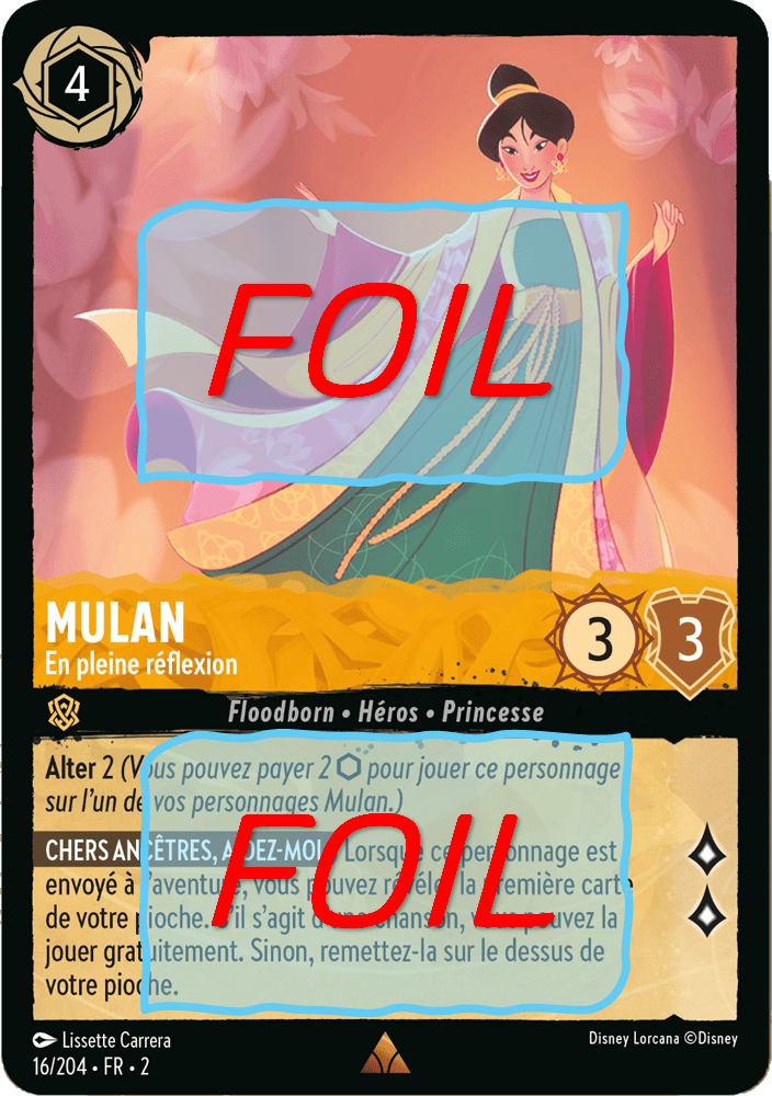 Mulan - En pleine réflexion FOIL [16/204 FR 2]