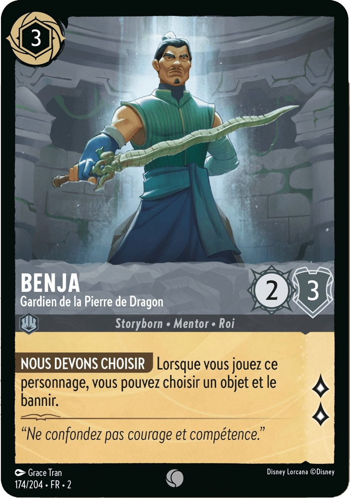 Benja - Gardien de la Pierre de Dragon 174/204 - Lorcana S2 FR