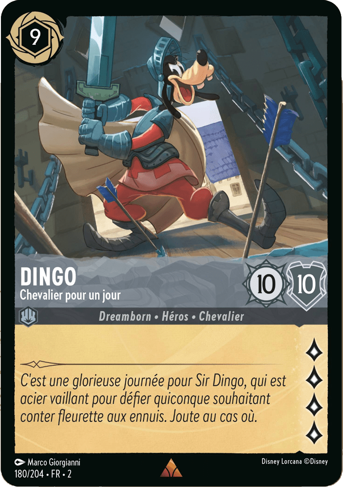 Dingo - Chevalier pour un jour 180/204 - Lorcana S2 FR