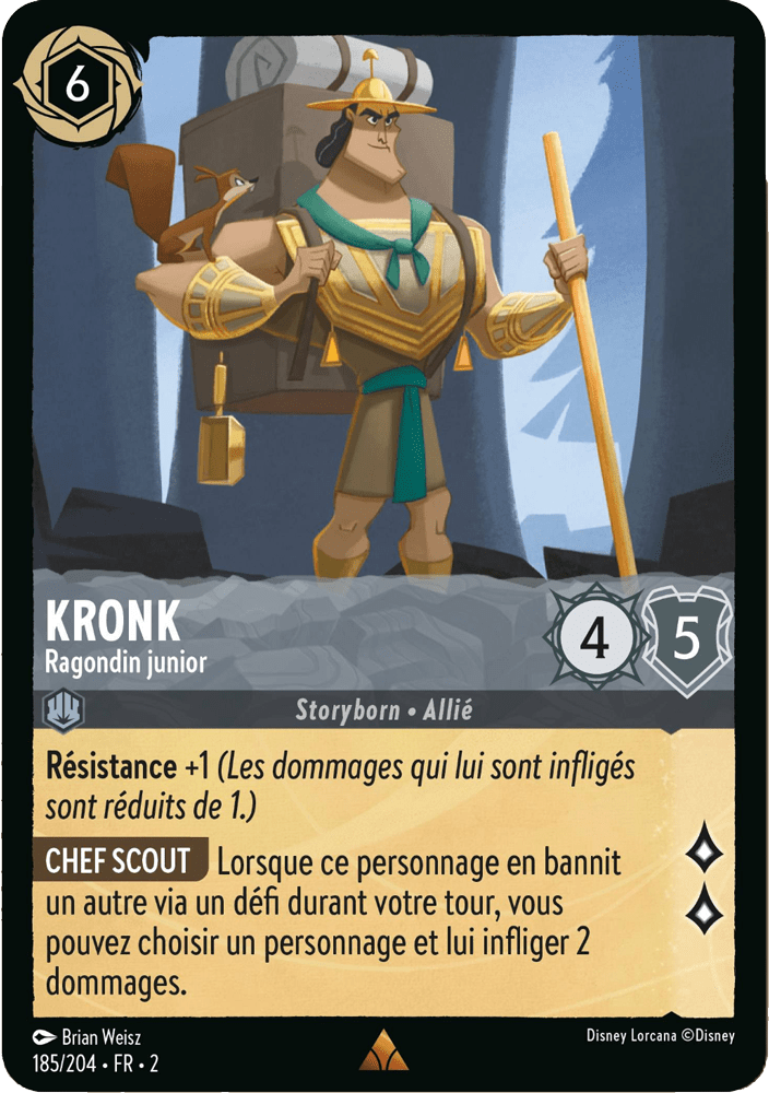 Kronk - Ragondin junior 185/204 - Lorcana S2 FR