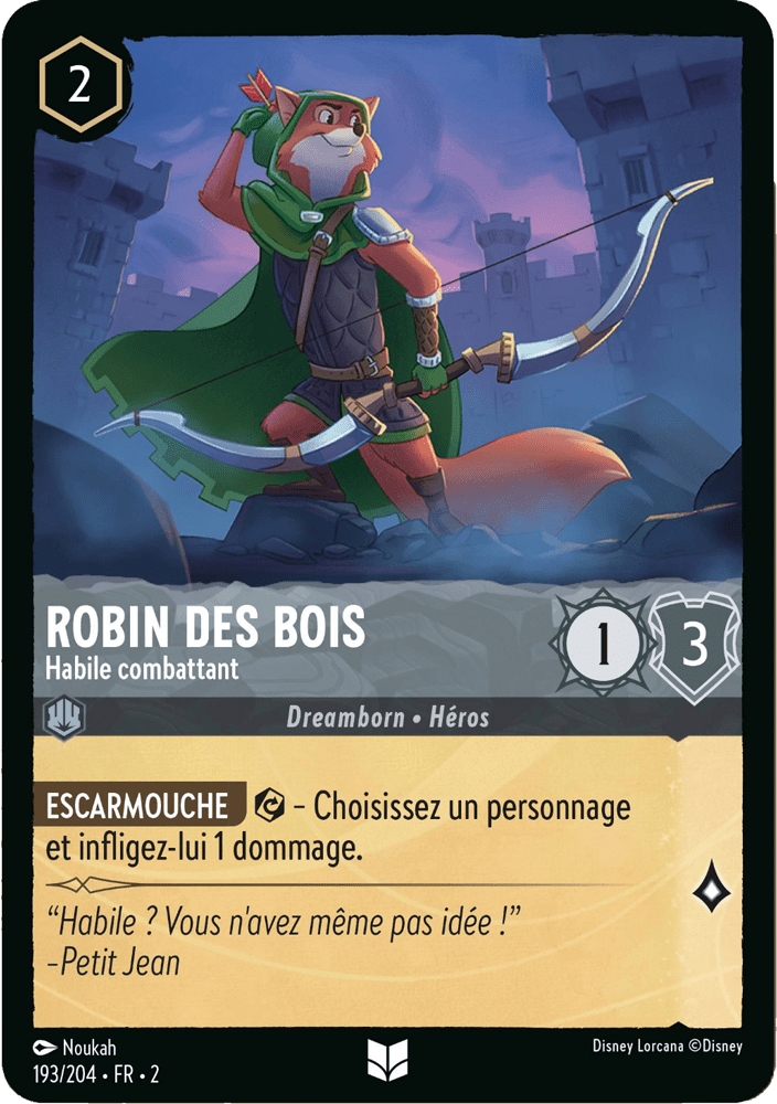 Robin des Bois - Habile combattant 193/204 - Lorcana S2 FR