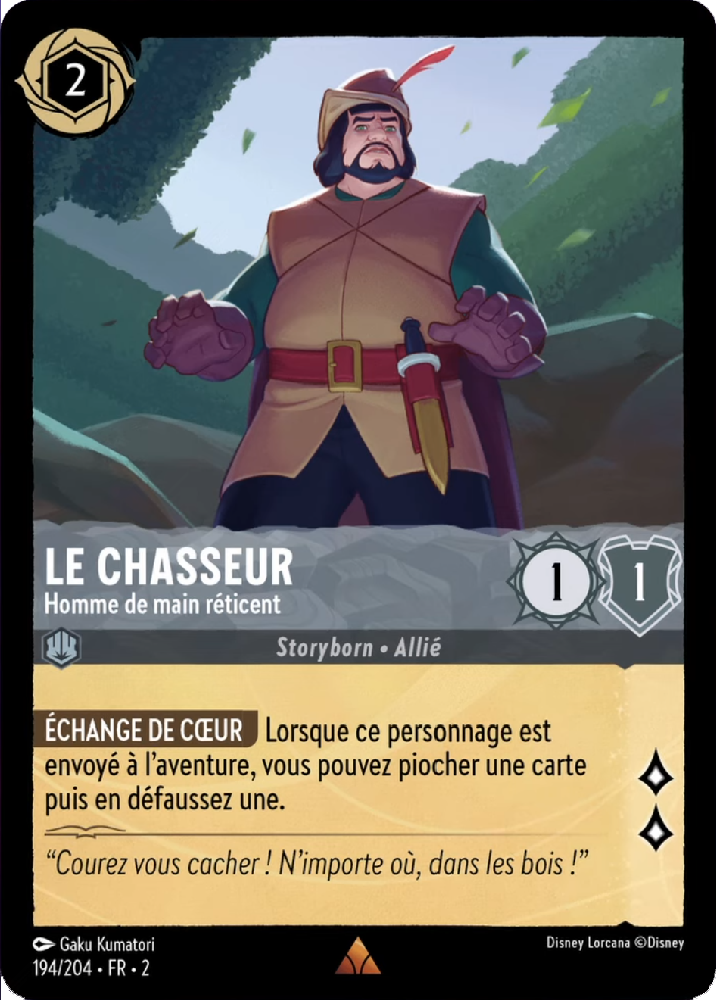 Le Chasseur - Homme de main réticent 194/204 - Lorcana S2 FR