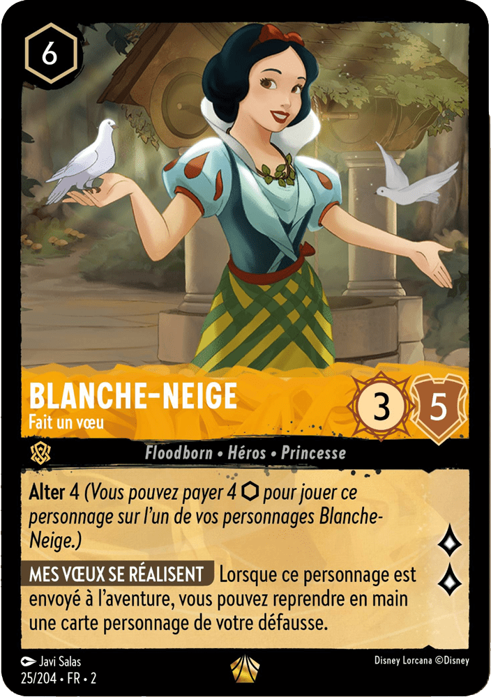 Blanche-Neige - Fait un voeu 25/204 - Lorcana S2 FR
