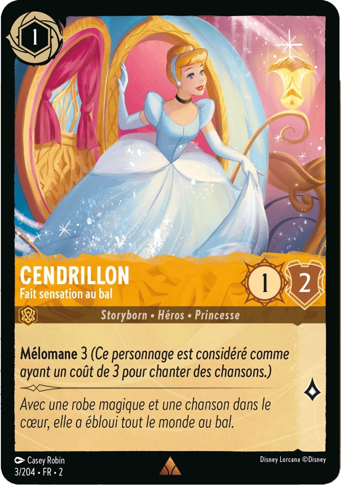 Cendrillon - Fait sensation au bal 3/204 - Lorcana S2 FR