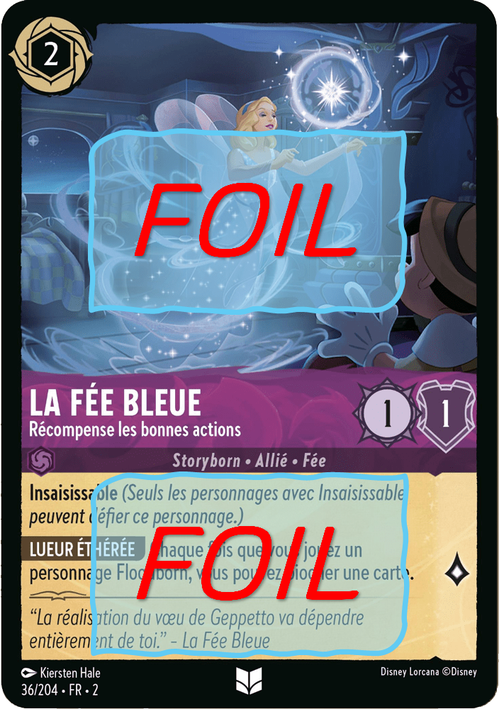 La Fée Bleu - Récompense les bonnes actions FOIL [36/204 FR 2]