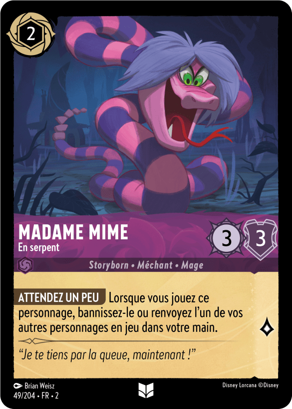 Madame Mime - En serpent 49/204 - Lorcana S2 FR
