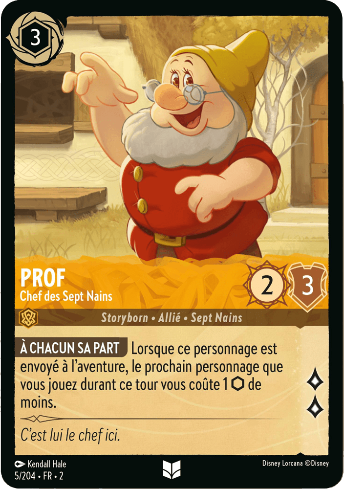 Prof - Chef des Sept Nains 5/204 - Lorcana S2 FR
