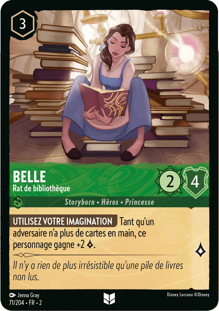 Belle - Rat de bibliothèque 71/204 - Lorcana S2 FR
