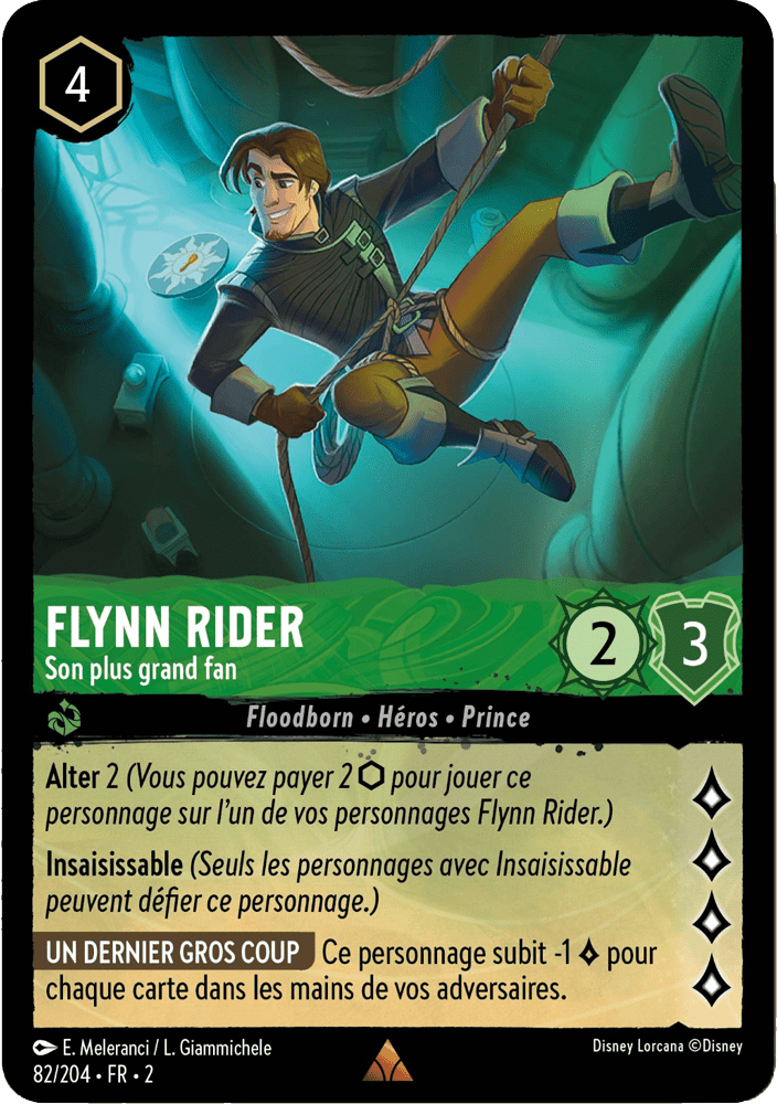 Flynn Rider - Son plus grand fan 82/204 - Lorcana S2 FR