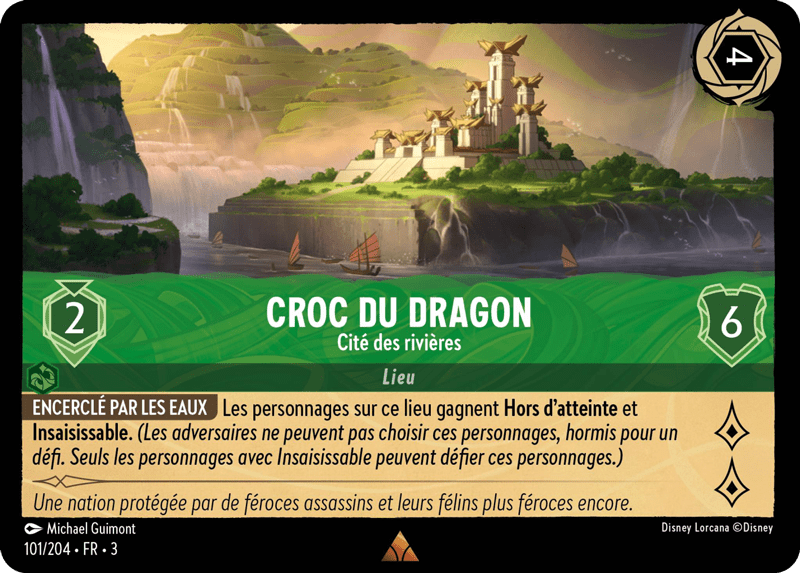 Croc du Dragon - Cité des rivières 101/204 - Lorcana S3 FR