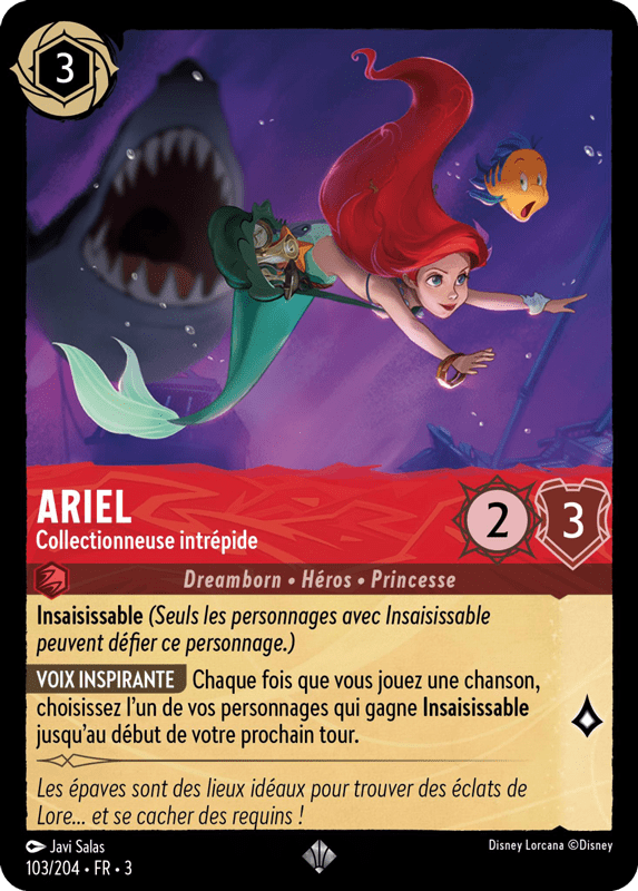 Ariel - Collectionneuse intrépide 103/204 - Lorcana S3 FR