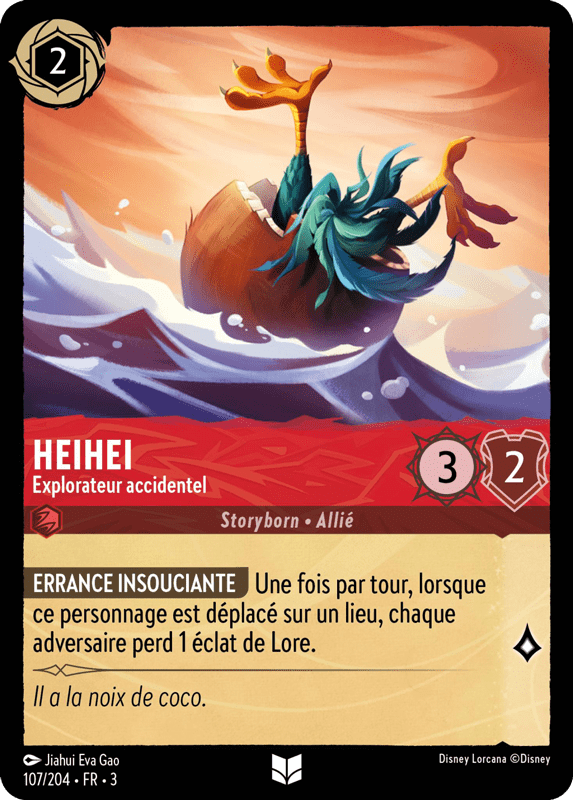 HeiHei - Exploreur accidentel 107/204 - Lorcana S3 FR