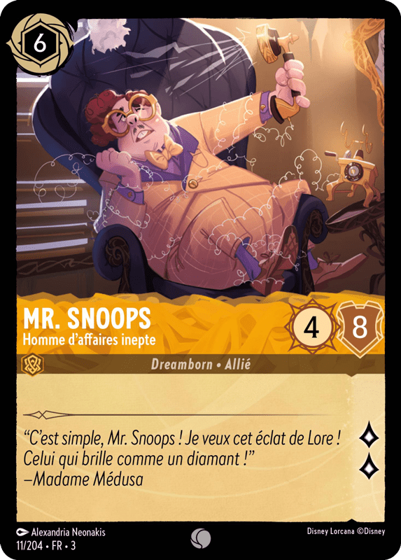 Mr. Snoops - Homme daffaires inepte 11/204 - Lorcana S3 FR