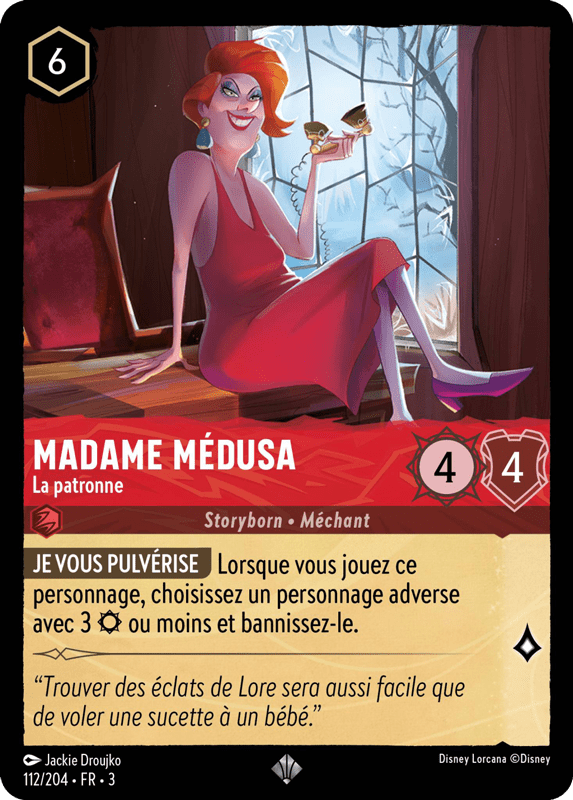 Madame Médusa - La patronne 112/204 - Lorcana S3 FR