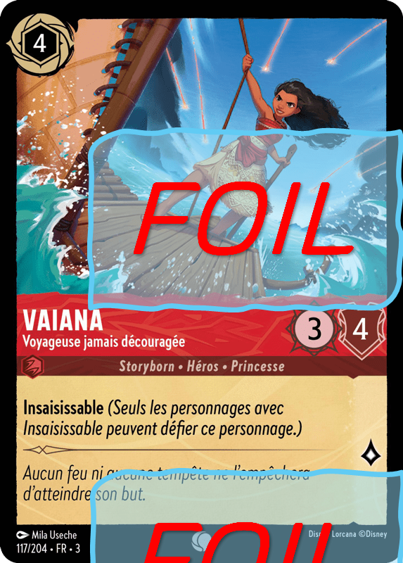 Vaiana - Voyageuse jamais découragée FOIL [117/204 FR 3]