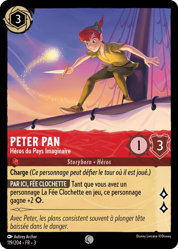 Peter Pan - Héros du Pays Imaginaire 119/204 - Lorcana S3 FR