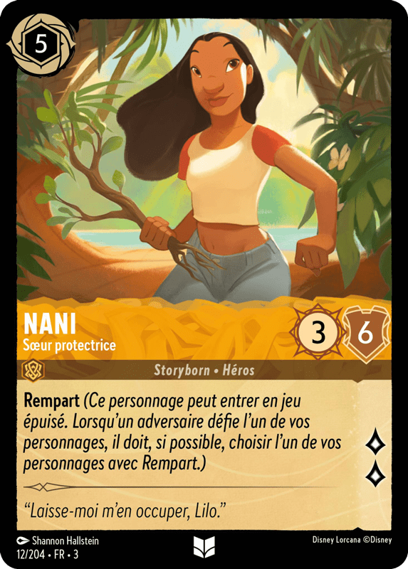 Nani - Sur protectrice 12/204 - Lorcana S3 FR