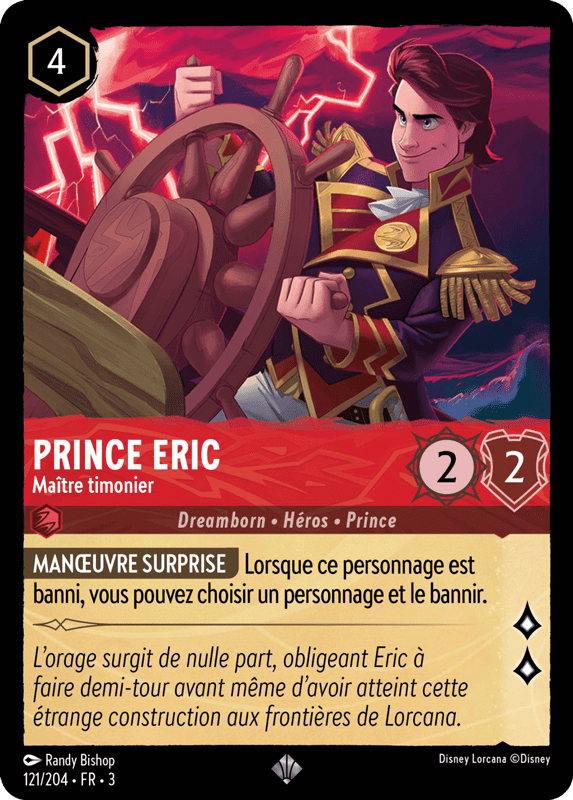 Prince Eric - Maître timonier 121/204 - Lorcana S3 FR