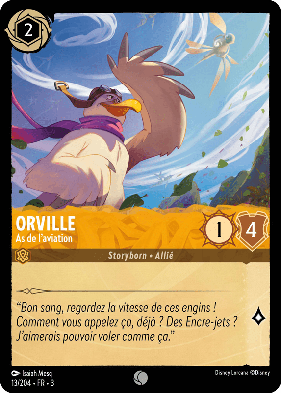 Orville - As de laviation 13/204 - Lorcana S3 FR