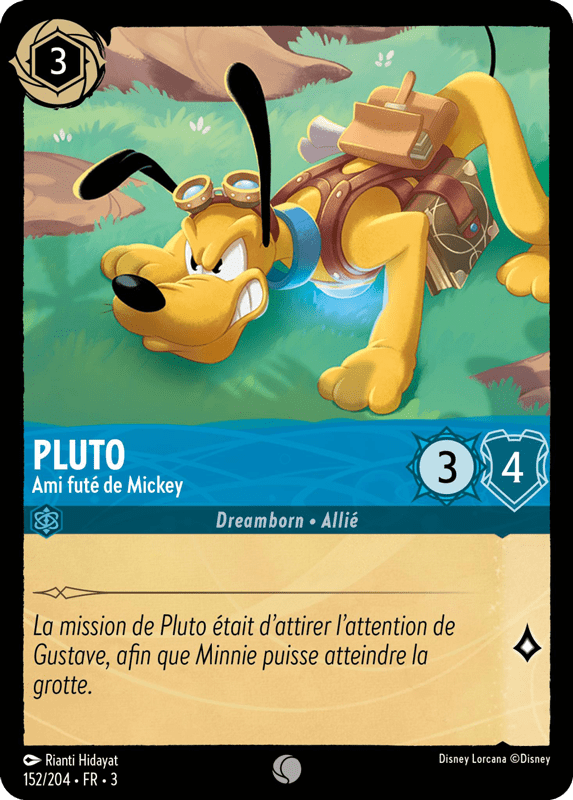 Pluto - Ami futé de Mickey 152/204 - Lorcana S3 FR