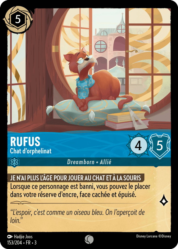 Rufus - Chat dorphelinat 153/204 - Lorcana S3 FR
