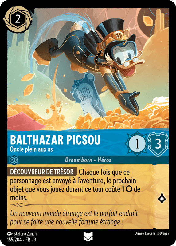 Balthazar Picsou - Oncle plein aux as 155/204 - Lorcana S3 FR