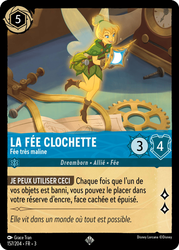 La Fée Clochette - Fée très maline 157/204 - Lorcana S3 FR