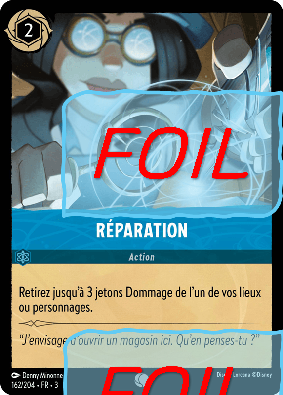 Réparation FOIL [162/204 FR 3]